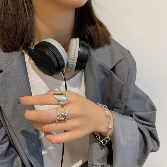 NEW | Large 925 Sterling Silver Ball Ring - Picture 8 of 16